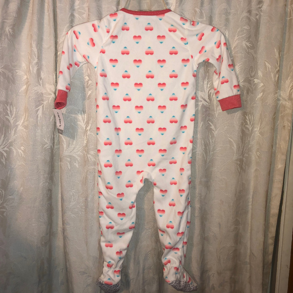 3/$10 kids carters 24m 1 piece fleece pj white new - Picture 7 of 7